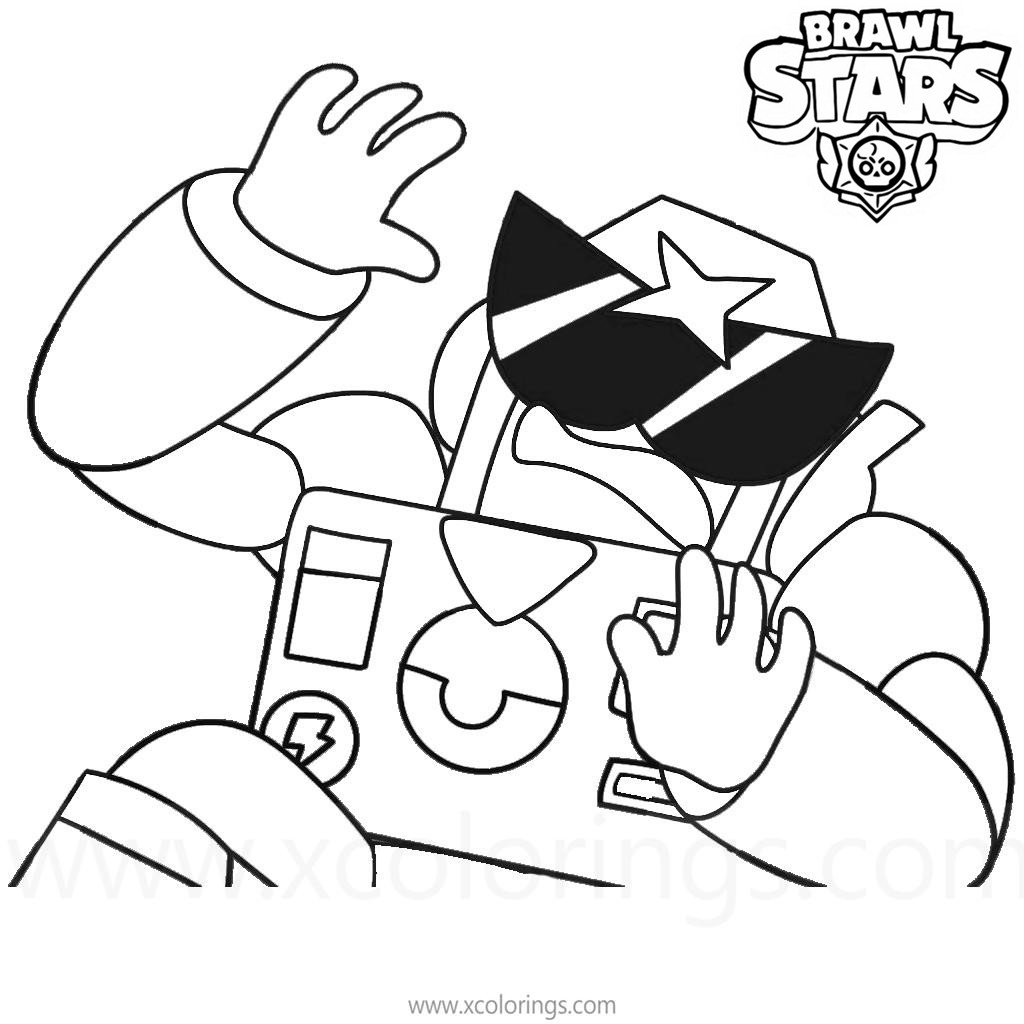 Free Brawl Stars Character Surge Coloring Pages printable
