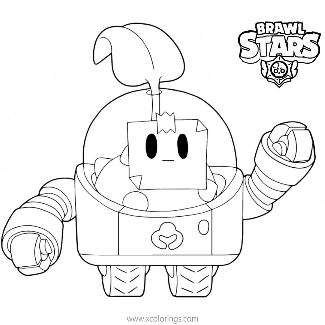 Brawl Stars Sprout Coloring Pages XColorings