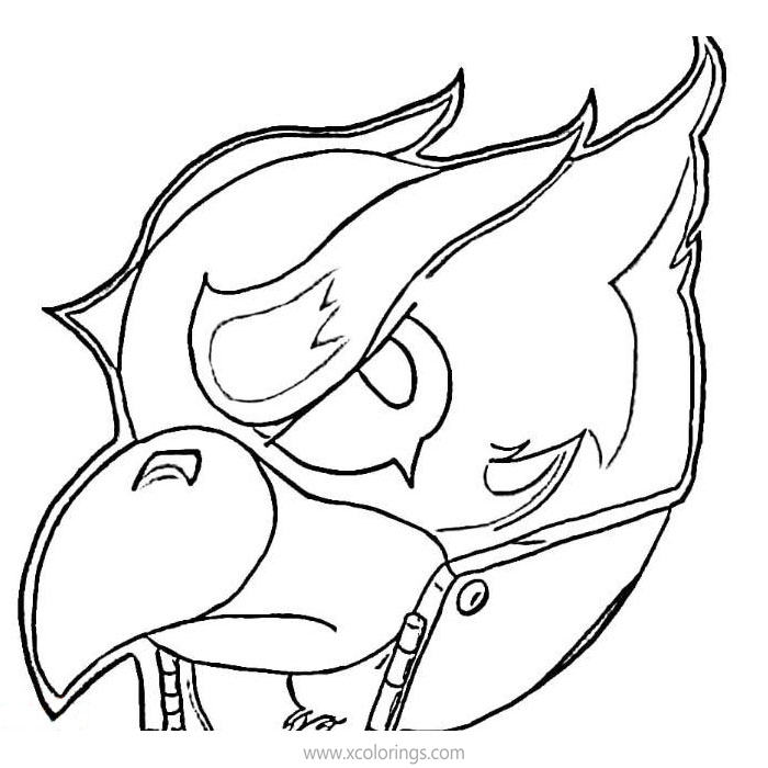 Free Brawl Stars Coloring Pages Crow Head printable