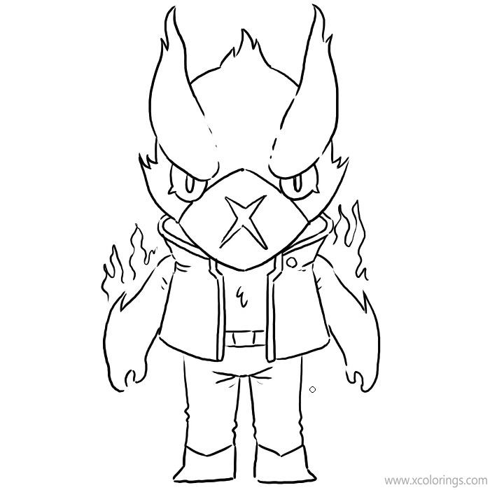 Brawl Stars Coloring Pages Crow Phoenix Xcolorings Com - brawl stars crow phoenix à imprimer