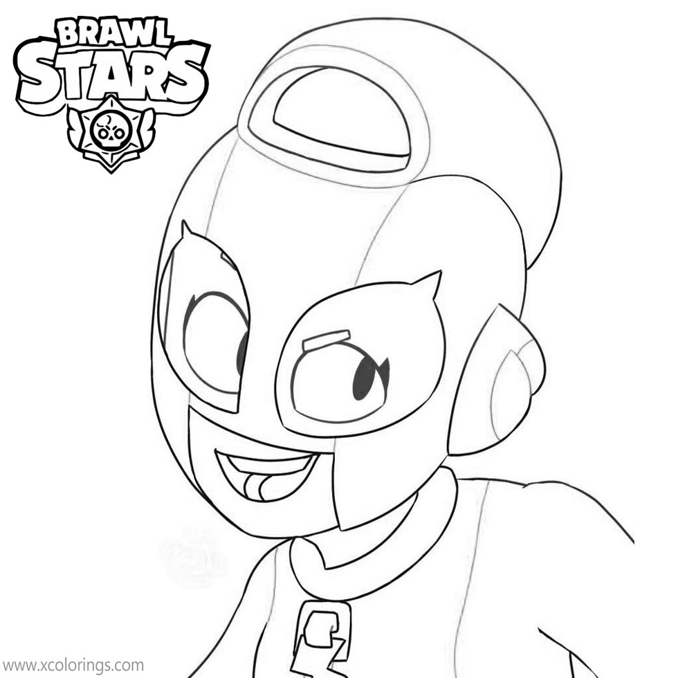 Free Brawl Stars Max Coloring Pages printable