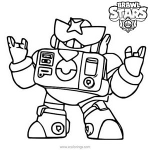 Surge Brawl Stars Coloring Pages Suge without Glasses - XColorings.com
