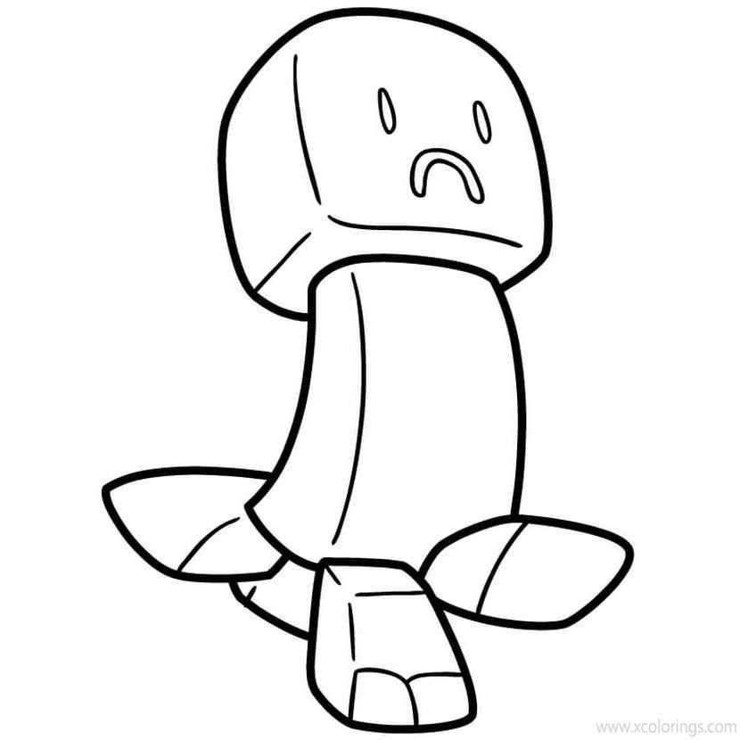 Free Cartoon Creeper Coloring Pages printable
