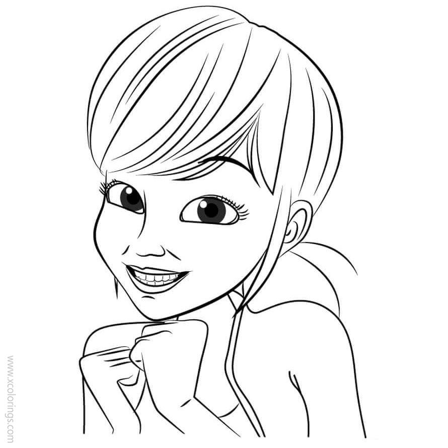 Free Cartoon Miraculous Ladybug Coloring Pages printable