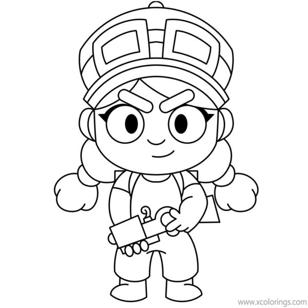 How to Draw Brawl Stars Shelly Coloring Pages - XColorings.com
