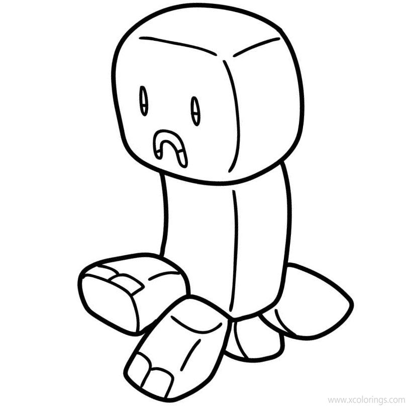 Free Creeper Coloring Pages He is Not Happy printable