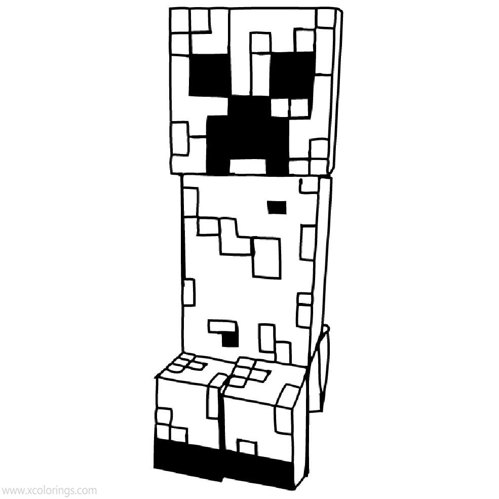 Free Creeper Coloring Pages Printable printable