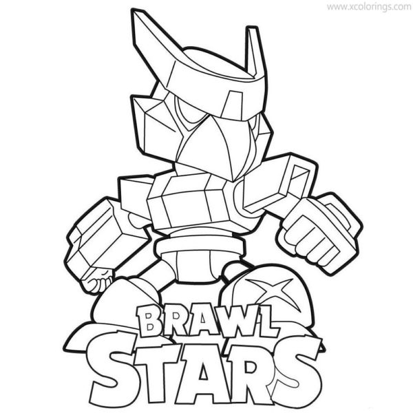 Phoenix Crow Brawl Stars Coloring Pages - XColorings.com