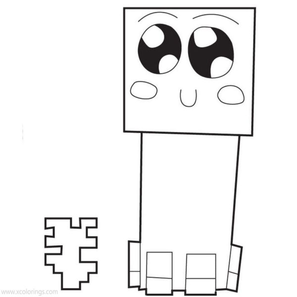 Creeper Mob Coloring Pages - XColorings.com