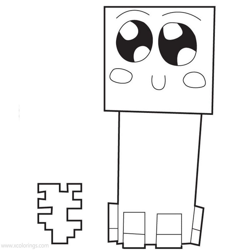Free Cute Creeper Coloring Pages printable