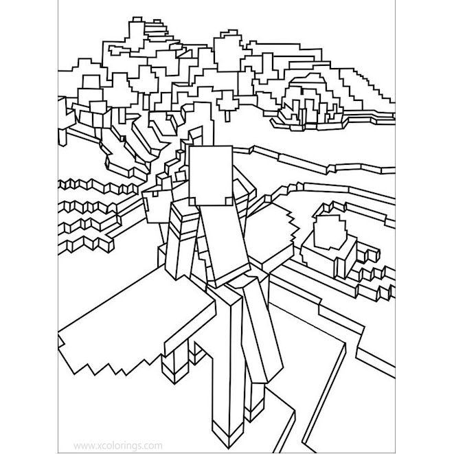 Free Ender Dragon Coloring Pages Free and Printable printable