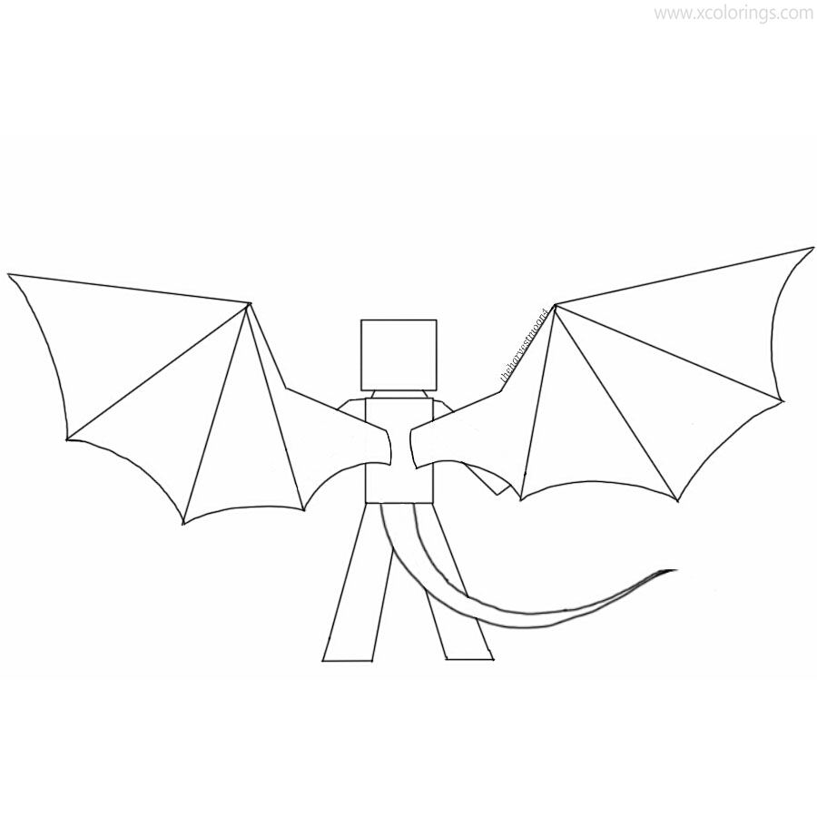 Free Ender Dragon Coloring Pages Hybrid Base by theharvestmoon4 on DeviantArt printable