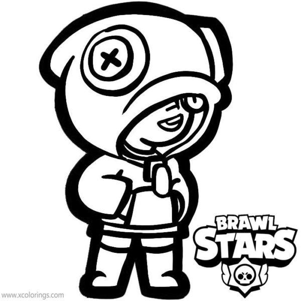Leon Brawl Stars Coloring Pages Leon and Nita - XColorings.com