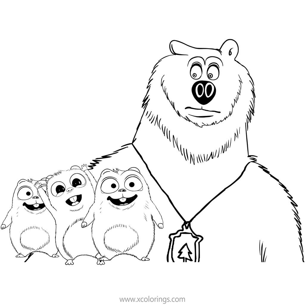 449 Animal Grizzy And The Lemmings Coloring Pages with disney character