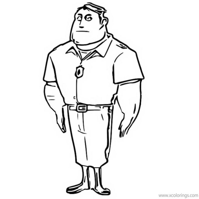 Grizzy and the Lemmings Coloring Pages Bear and Three Lemmings