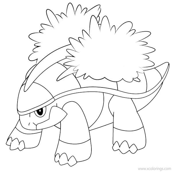 Free Grotle Pokemon Coloring Pages printable