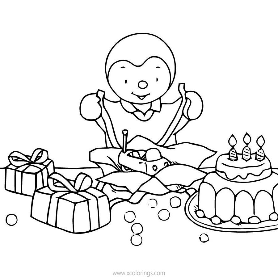 Free Happy Birthday Tchoupi Coloring Pages printable
