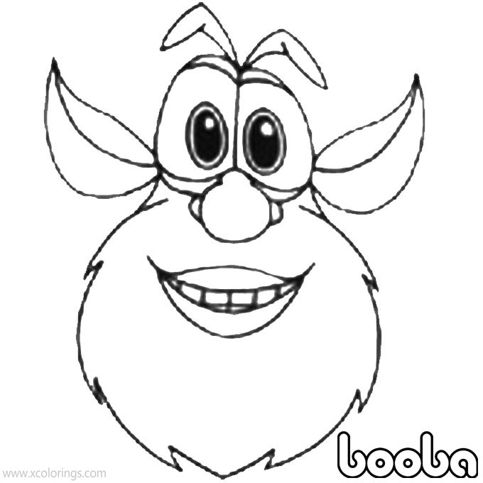Free Head of Booba Coloring Pages printable