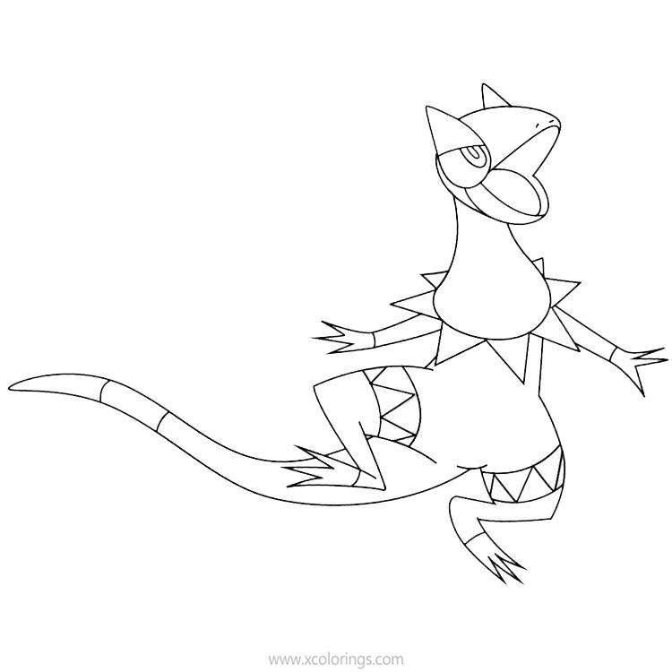 Free Heliolisk Pokemon Coloring Pages printable