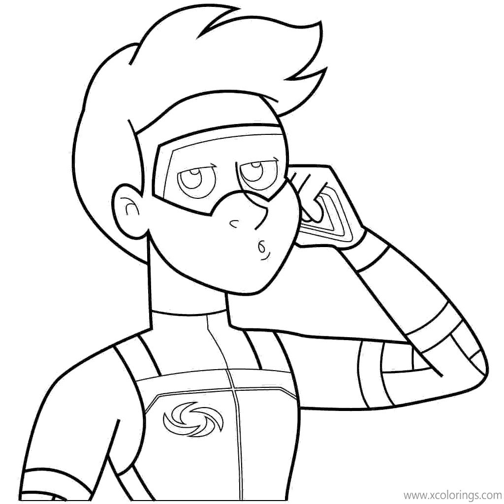 Henry Danger Coloring Pages with Captain Man - XColorings.com