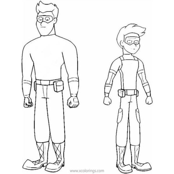 Henry Danger Coloring Pages Captain Man - XColorings.com