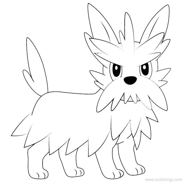 Free Herdier Pokemon Coloring Pages printable