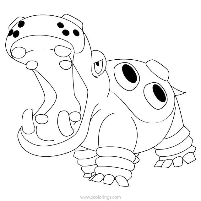 Slowbro Pokemon Coloring Pages