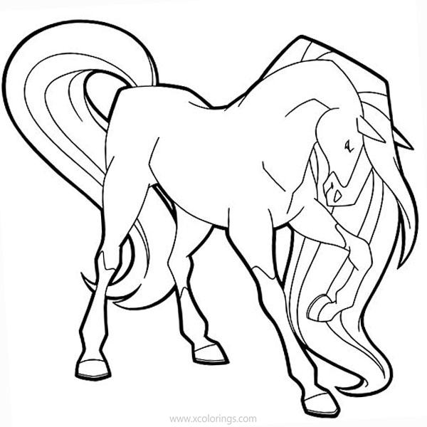 Free Horse Chili from Horseland Coloring Pages printable