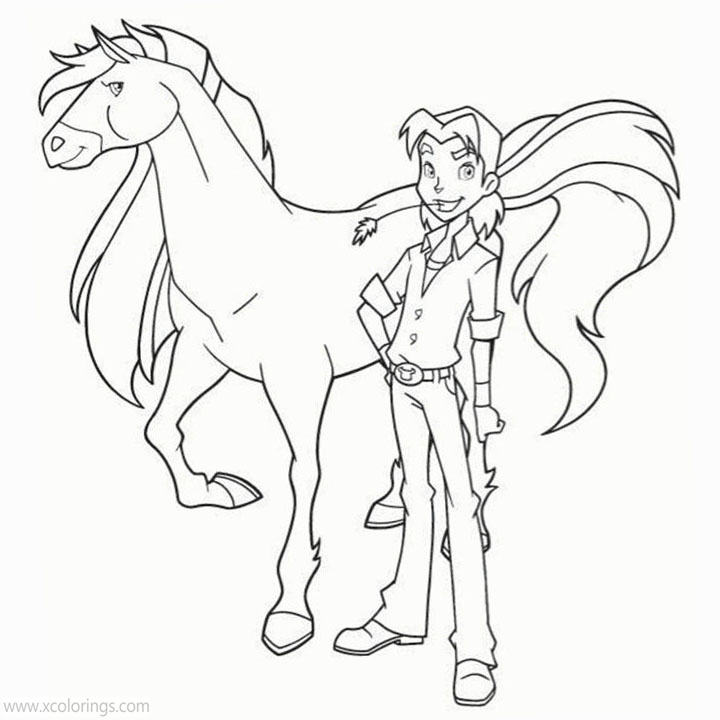 Free Horseland Bailey Coloring Page printable