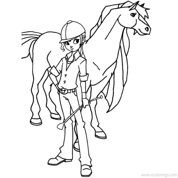 Horseland Coloring Pages Scarlet and Sarah - XColorings.com