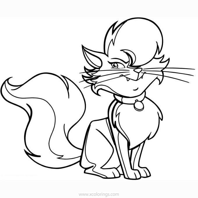 Free Horseland Coloring Pages Angora the Cat printable