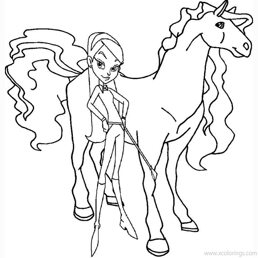 Free Horseland Coloring Pages Chloe and Chili printable