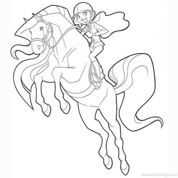 Horseland Horse Scarlet Coloring Page - XColorings.com