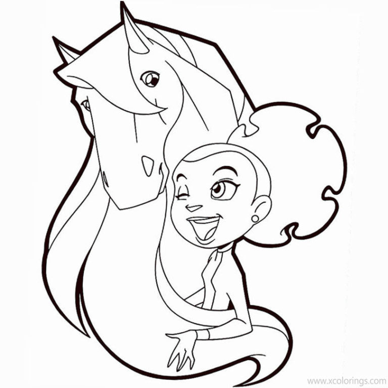 Horseland Coloring Pages Horse Scarlet - XColorings.com