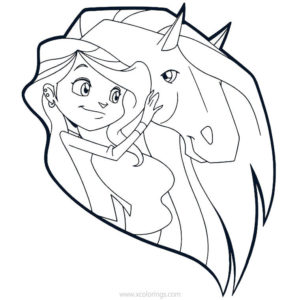 Horseland Horse Scarlet Coloring Page - XColorings.com