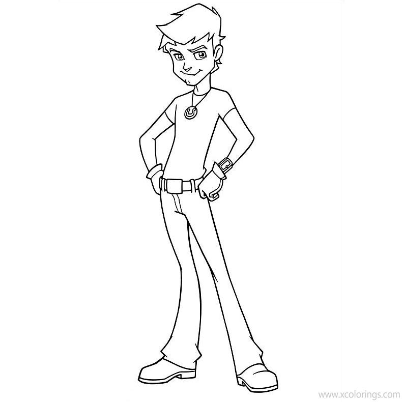 Free Horseland Coloring Pages Will the Boy printable
