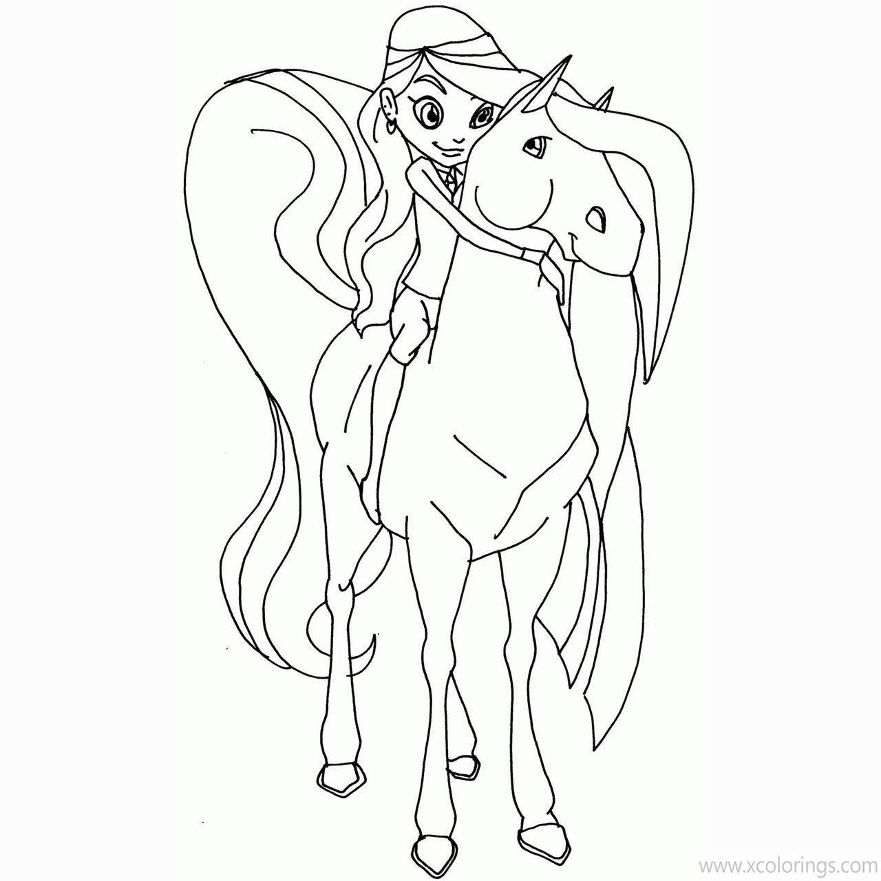 Free Horseland Coloring Pages and Sarah and Scarlet printable