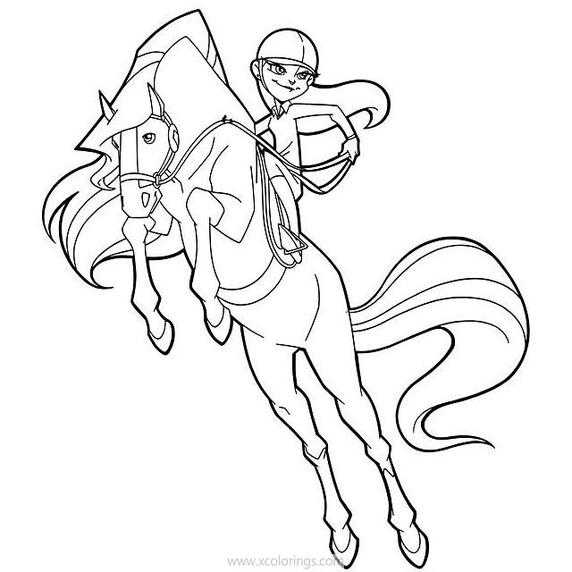 Free Horseland Sarah Coloring Pages printable
