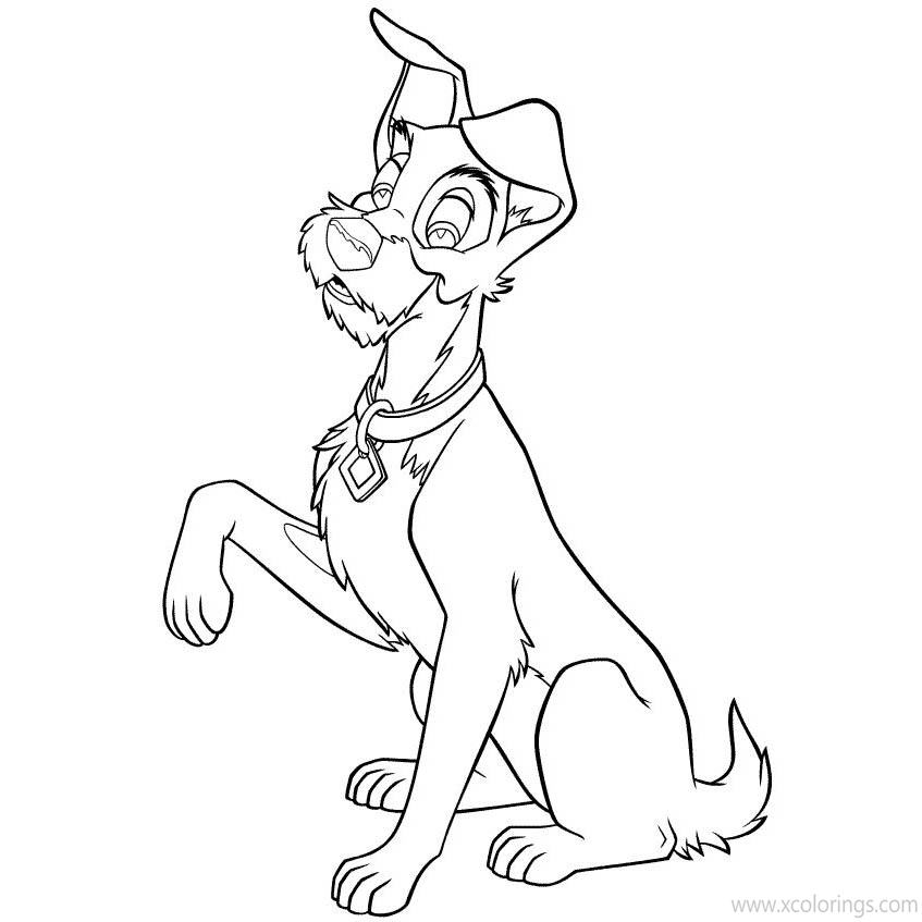 Free How to Draw Lady and The Tramp Coloring Pages printable