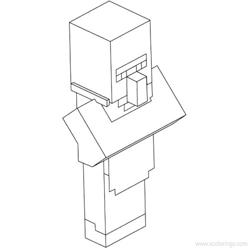 Free How to Draw Minecraft Pillager Coloring Pages printable