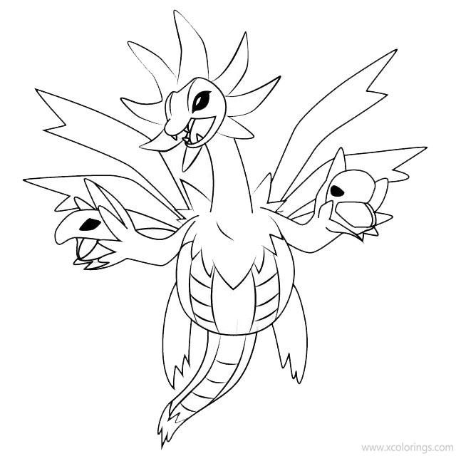 Free Hydreigon Pokemon Coloring Pages printable