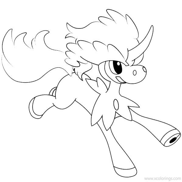 Pokemon Keldeo Coloring Pages