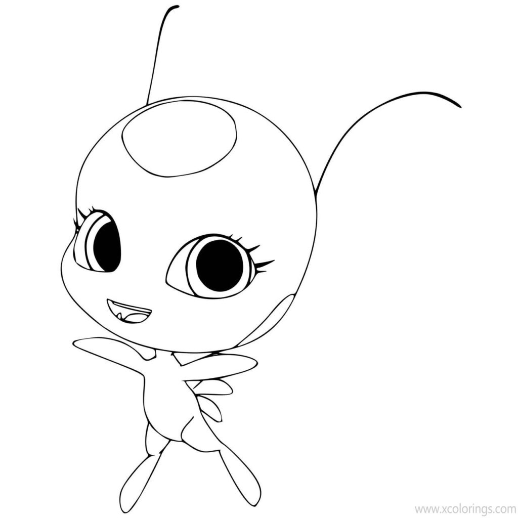 Miraculous Tikki Coloring Page Coloring Pages | My XXX Hot Girl