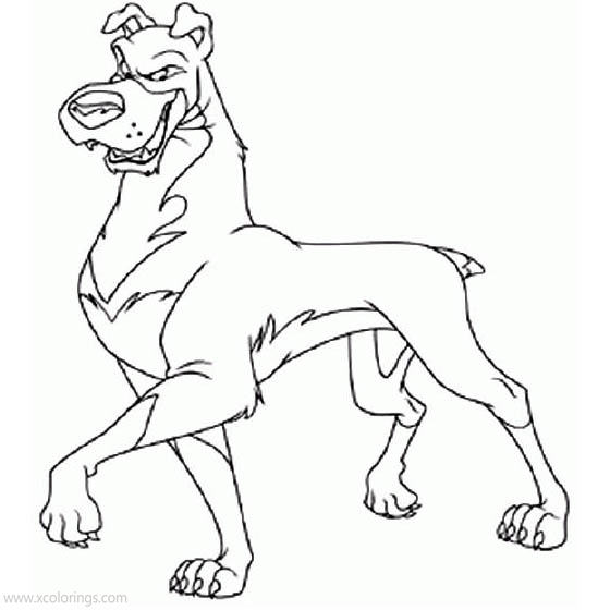 Free Lady and the Tramp Coloring Pages Buster printable