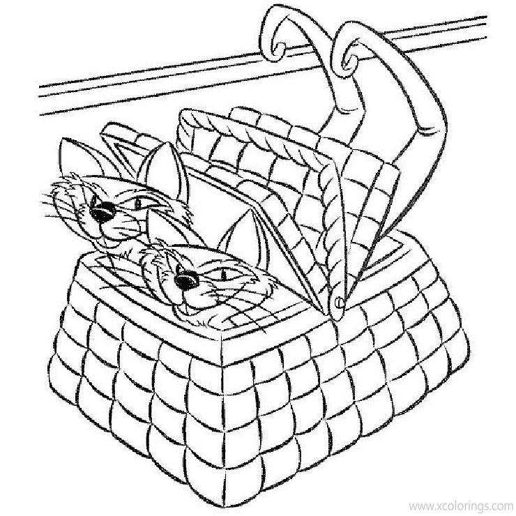 Free Lady and the Tramp Coloring Pages Cats printable