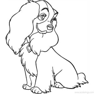 Lady and the Tramp with Food Coloring Pages - XColorings.com