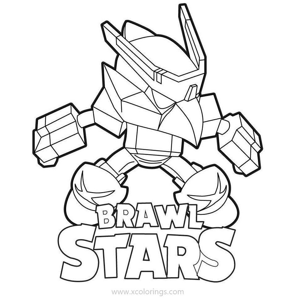 Free Legendary Brawl Stars Crow Coloring Pages printable