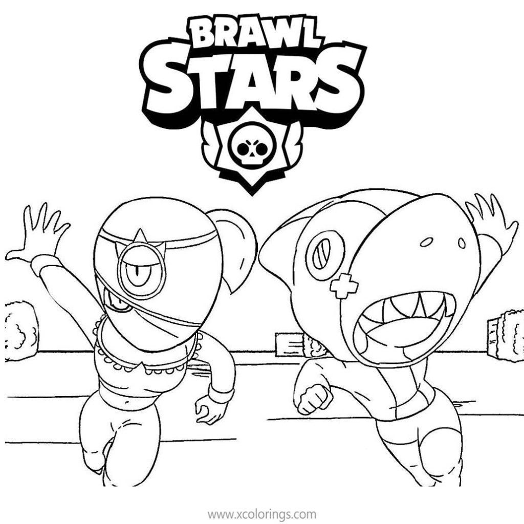 Brawl Stars Werewolf Leon Coloring Pages - XColorings.com