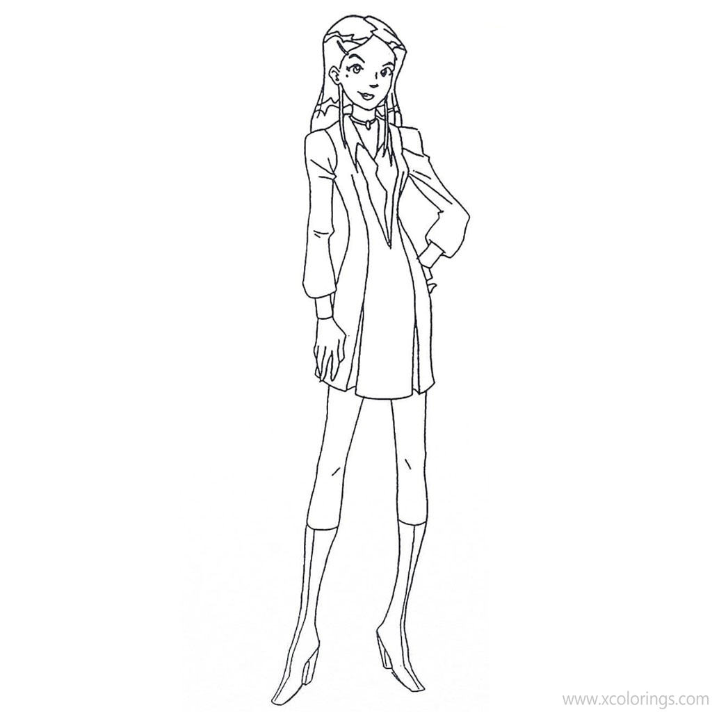 Free Mandy from Totally Spies Coloring Pages printable