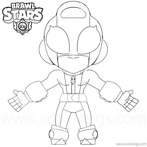 Free Max Brawl Stars Coloring Pages Character printable